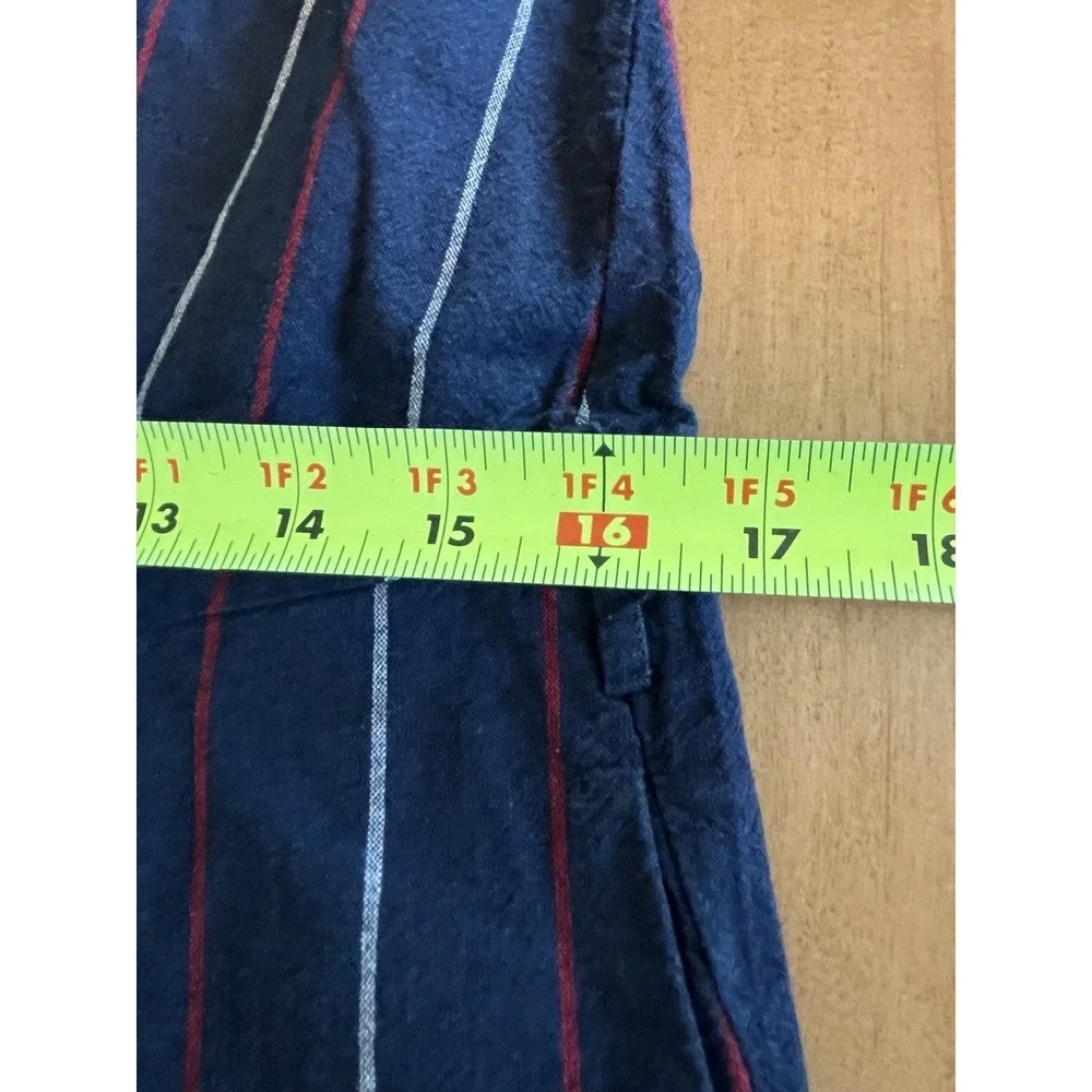Universal Thread Jumpsuit Women's Sz M Blue White‎ Red Striped 100% Cotton